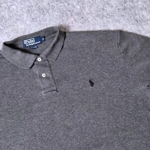 Polo Ralph Lauren Men's M Gray Classic Fit Polo Shirt Short Sleeve Cotton Casual